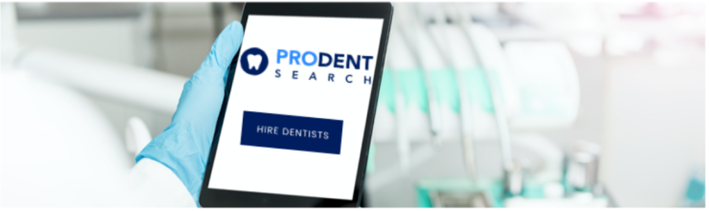 Tablet with prodent logo prodentsearch.com